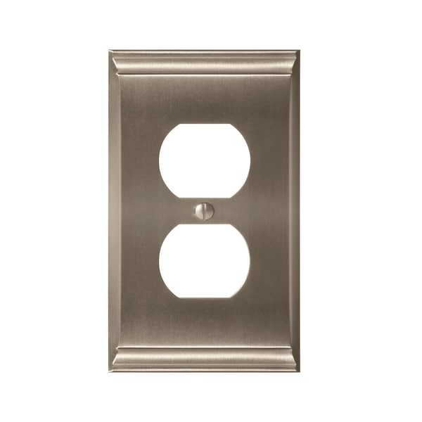 Amerock Candler 1 Gang Satin Nickel Wall Plate 1906952 - main